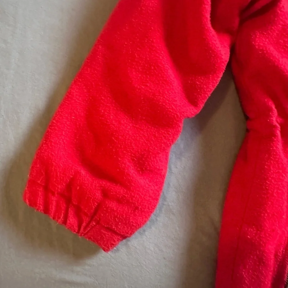 Girls GAP Authentic Vintage Red Coat with Hood and Drawstring Waist Size Medium